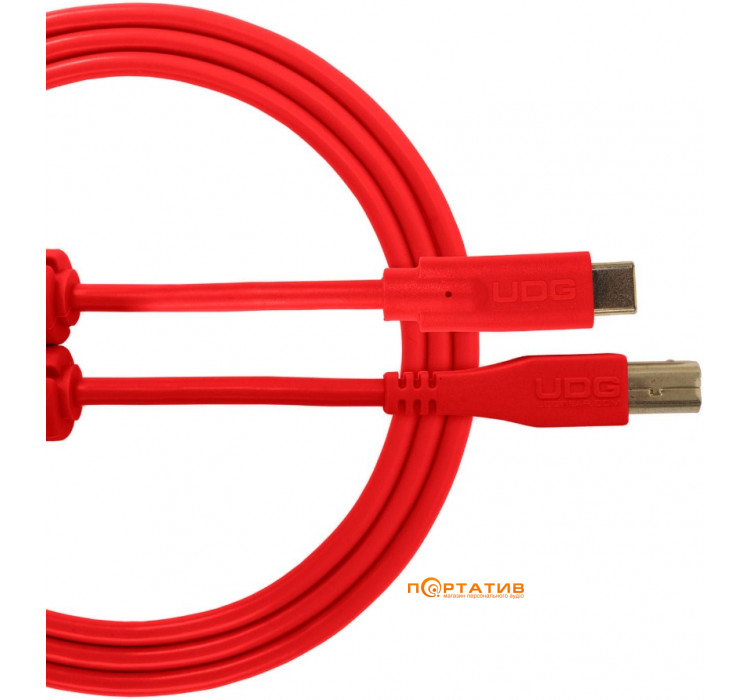 UDG Ultimate Audio Cable USB 2.0 C-B Red Straight 1.5m