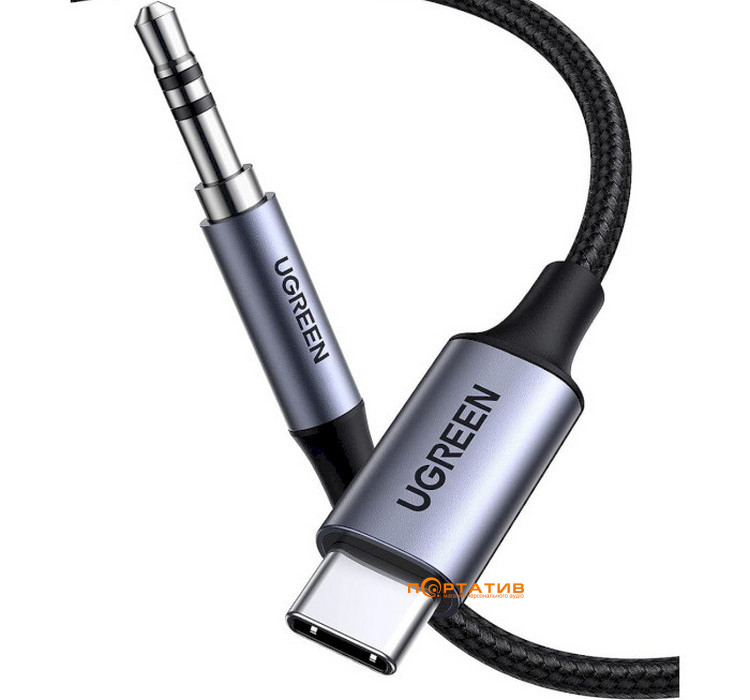 UGREEN CM450 USB-C Male to 3.5mm Male Audio Cable with Chip 1m (20192)