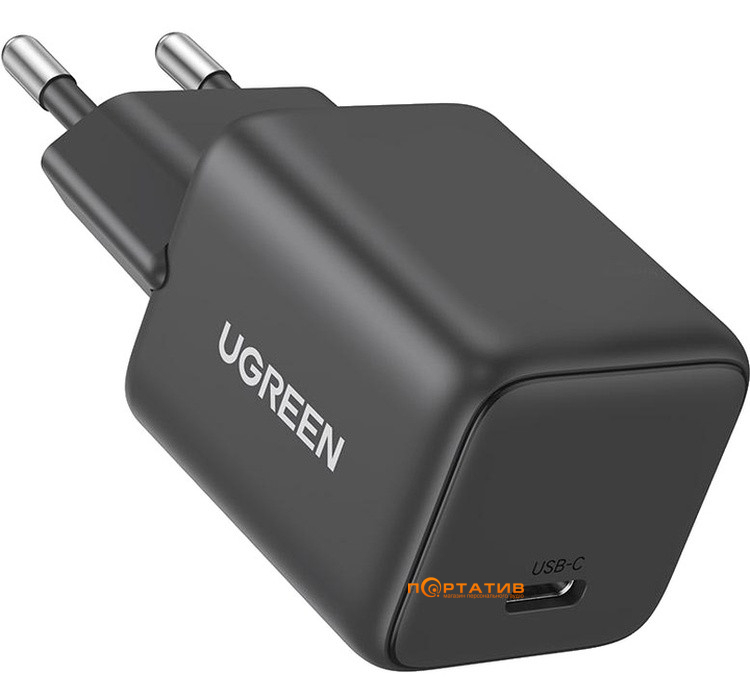 Зарядний пристрій UGREEN X512 USB-C 20W PD GaN Fast Charger Grey (55528)