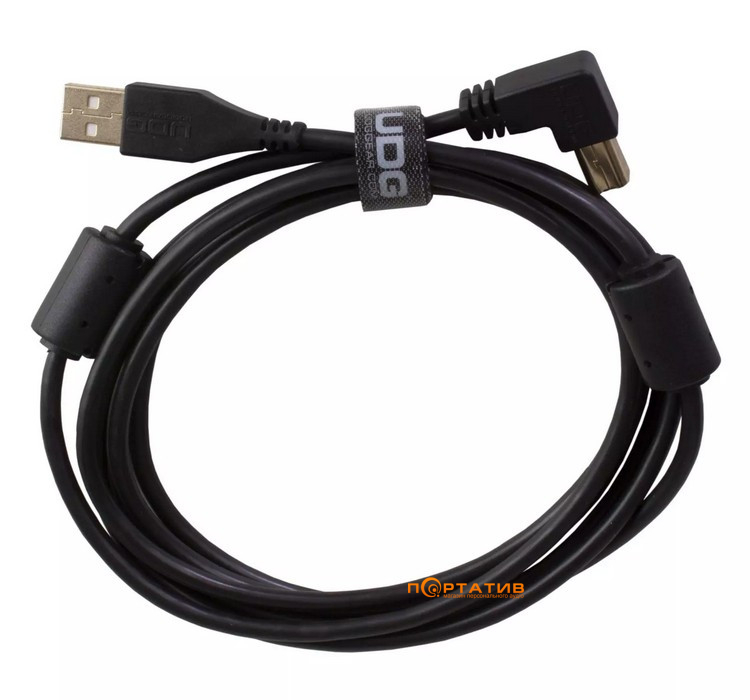 UDG Ultimate Audio Cable USB 2.0 A-B Black Angled 1m (U9500ABL)