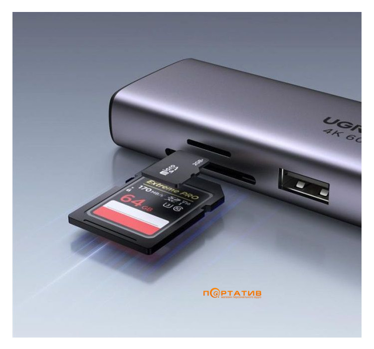 Ugreen CM512 7-in-1 USB-C HDMI Ethernet Adapter (60515)