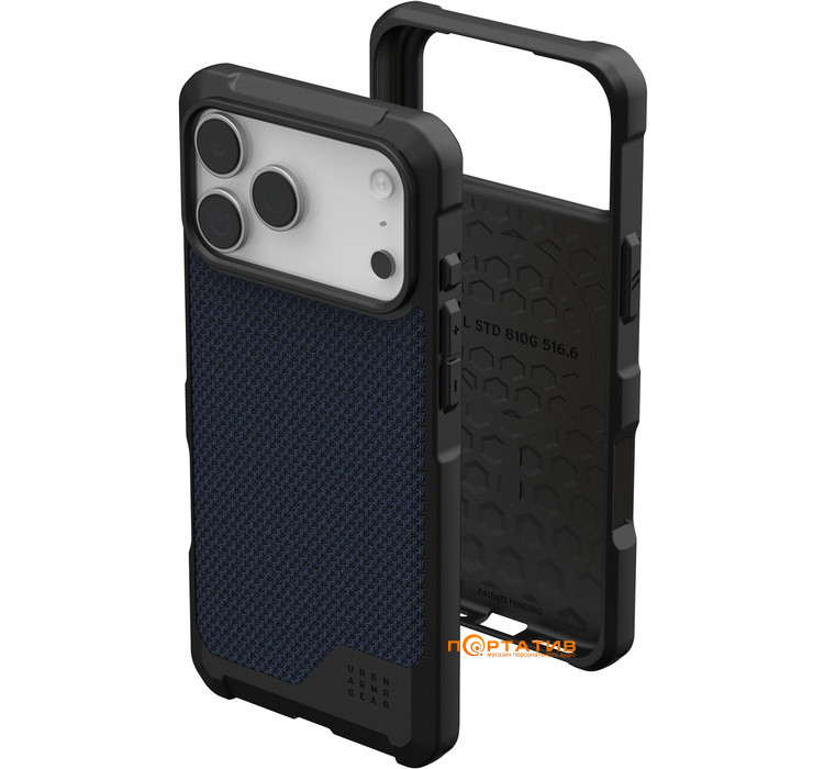 Чохол UAG iPhone 17 Pro Max, Metropolis LT MagSafe, Kevlar Mallard (114518113955)