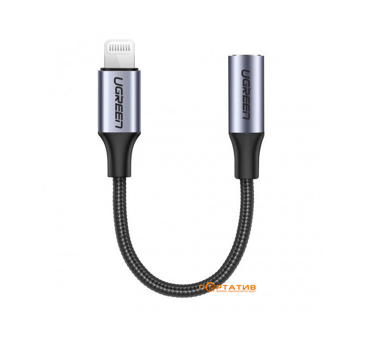 UGREEN US211 Lightning - 3.5mm F Cable 0.1m Gray