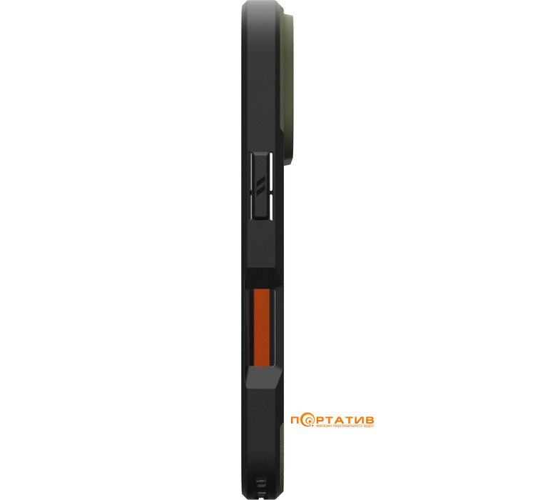 Чохол UAG iPhone 17 Pro, Civilian MagSafe, Olive/Orange (114545117297)
