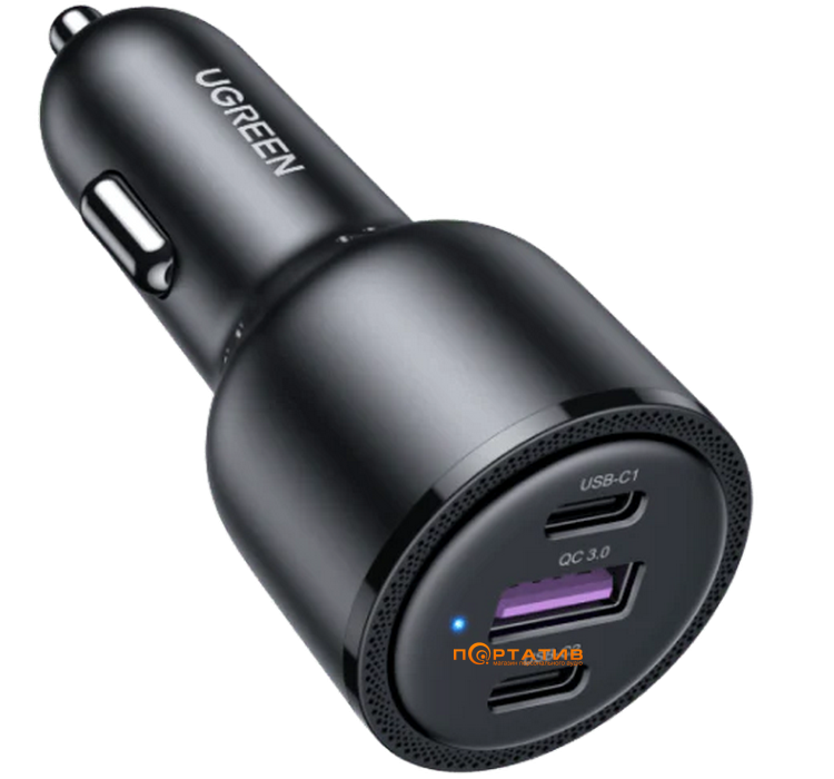 Авто зарядное устройство UGREEN Car Charger CD239 69W Max Black (20467)