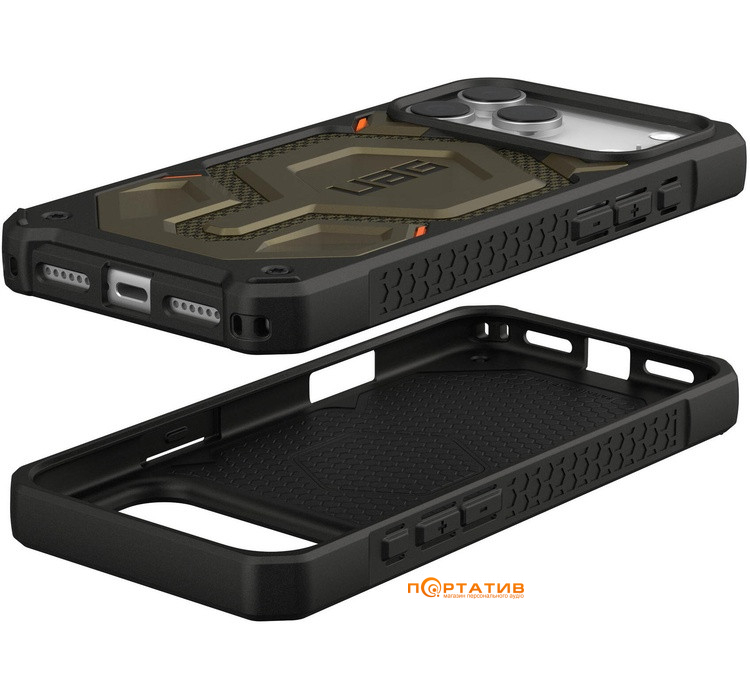 Чохол UAG iPhone 17 Pro Max, Monarch Pro MagSafe, Kevlar Element Green (11451411397B)