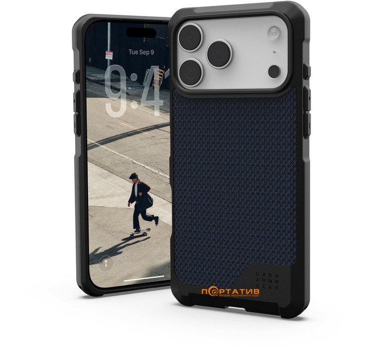 Чохол UAG iPhone 17 Pro Max, Metropolis LT MagSafe, Kevlar Mallard (114518113955)