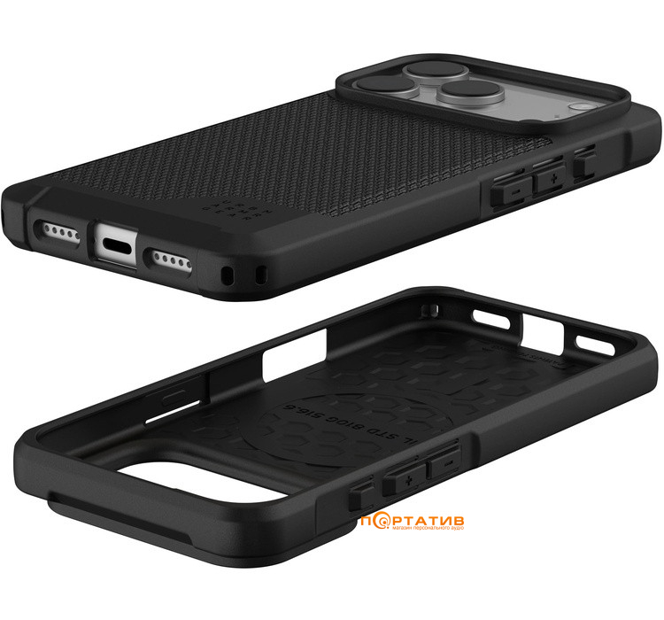 Чохол UAG iPhone 17 Pro, Metropolis LT MagSafe, Kevlar Black (114517113940)