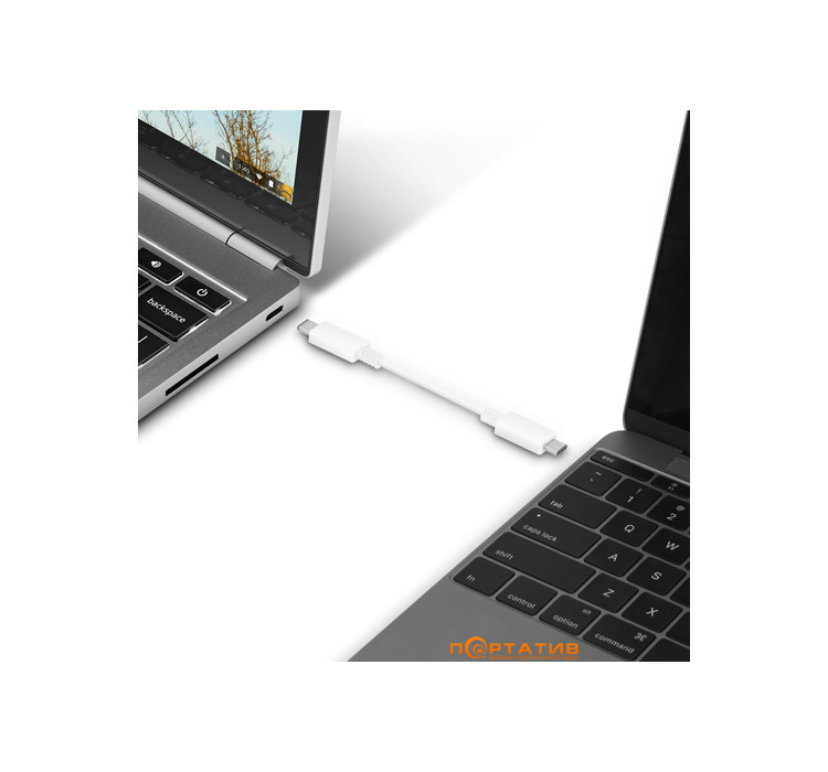 Macally USB-C 3.1 to USB-C длиной 0.9m White (UC3UC3-W)