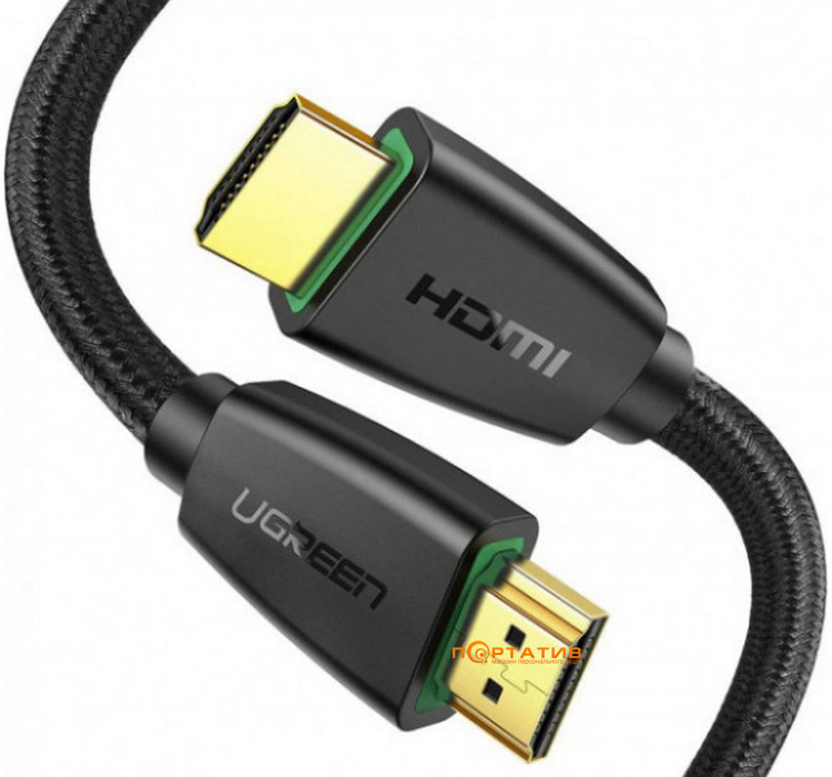 UGREEN HD118 HDMI 2.0 (AM/AM) High-End Cable Nylon Braid 2m Black (40410)