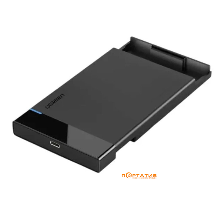 Зовнішня кишеня Ugreen US221 USB 3.1 to 2.5' SATA Hard Driver Enclosure Black (50743)