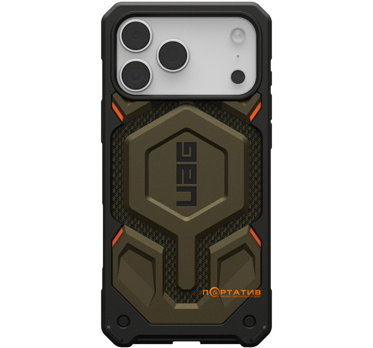 Чохол UAG iPhone 17 Pro Max, Monarch Pro MagSafe, Kevlar Element Green (11451411397B)
