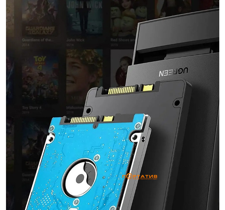 Зовнішня кишеня Ugreen CM237 USB 3.0 to 2.5' SATA Hard Driver Enclosure Black (60353)