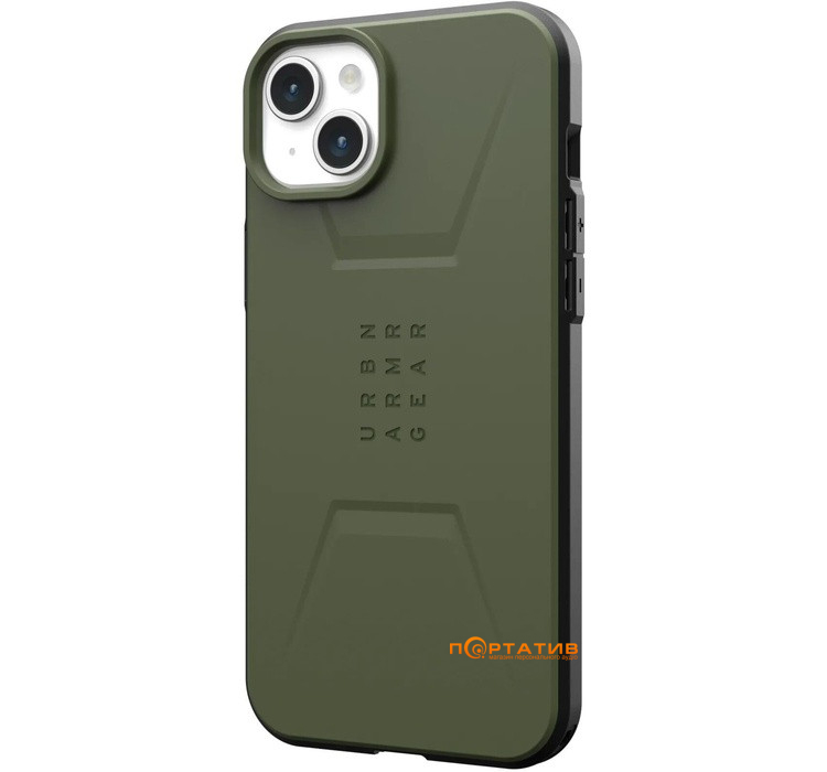 Чехол UAG для Apple iPhone 15 Plus Civilian Magsafe, Olive Drab (114306117272)