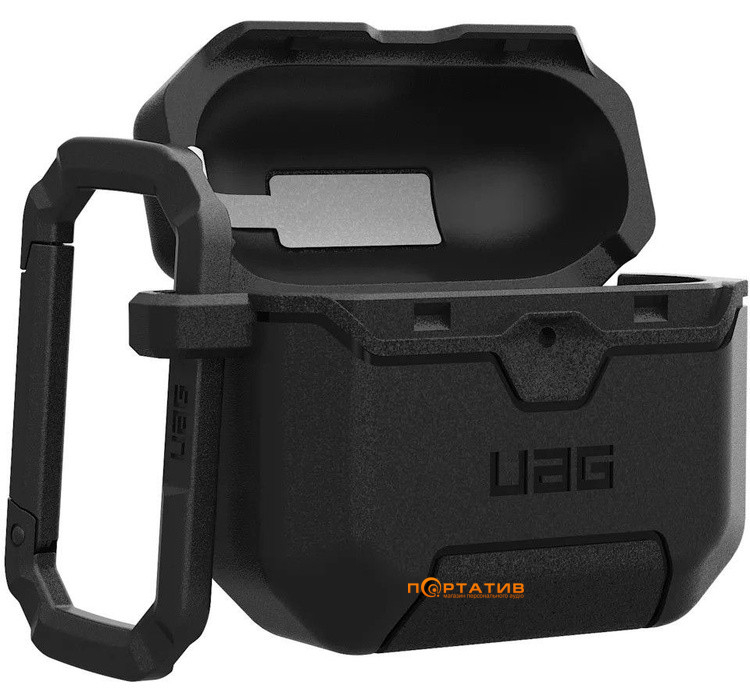 Чохол UAG для AirPods (Gen 4, 2024) Scout, Black (104130114040)