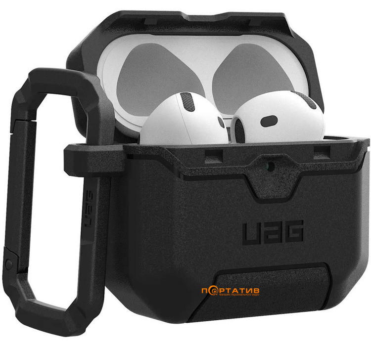 Чохол UAG для AirPods (Gen 4, 2024) Scout, Black (104130114040)