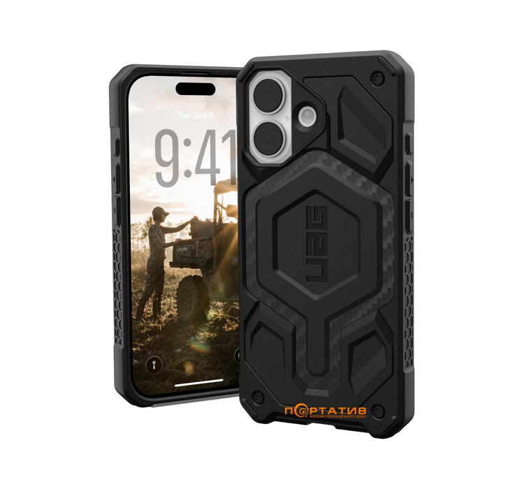 Чехол UAG iPhone 17, Monarch Pro MagSafe, Carbon Fiber (114516114242)