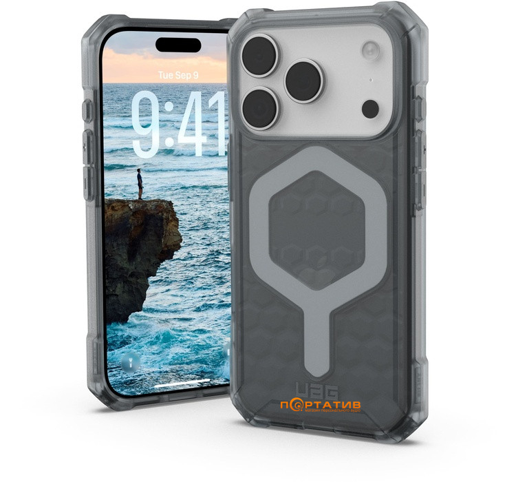 Чохол UAG iPhone 17 Pro, Essential Armor MagSafe, Ash (114540113131)