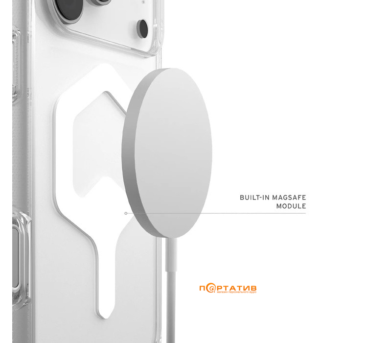 Чехол UAG iPhone 17 Air, Plyo MagSafe, Ice/White (114532114341)