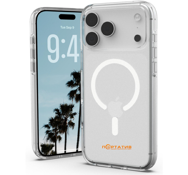 Чехол UAG iPhone 17 Pro Max, Scout Clear MagSafe, Ice/White (114557114341)
