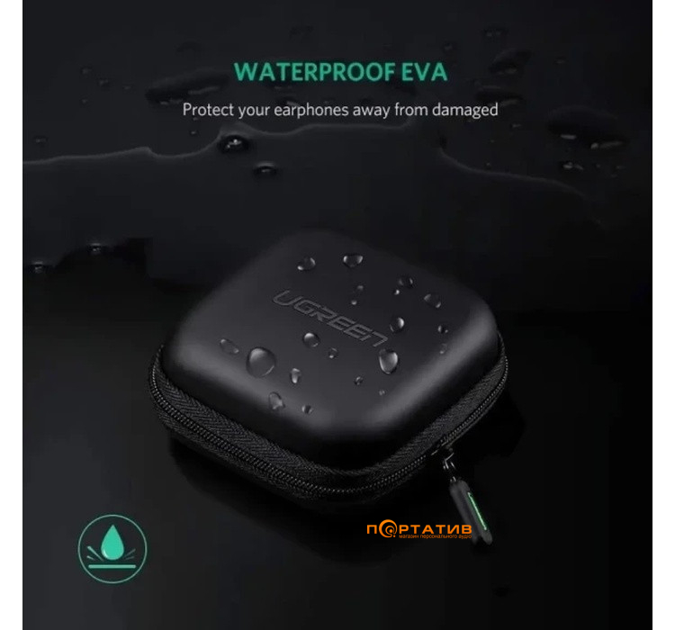 Чохол UGREEN LP128 Earphone Carrying Case Bag, Black (40816)