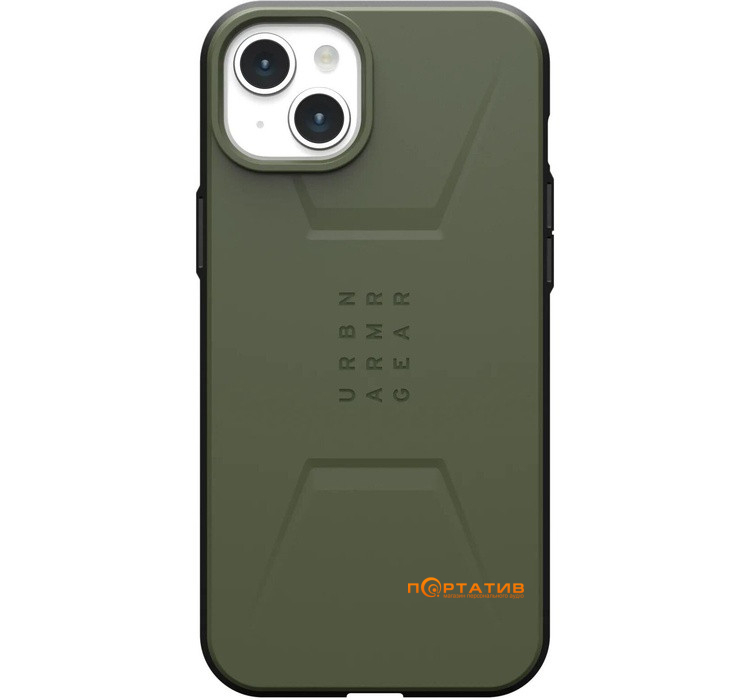 Чехол UAG для Apple iPhone 15 Plus Civilian Magsafe, Olive Drab (114306117272)