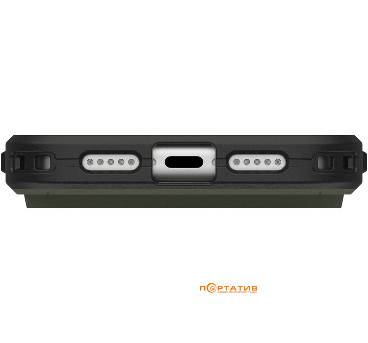 Чохол UAG iPhone 17 Pro, Civilian MagSafe, Olive/Orange (114545117297)