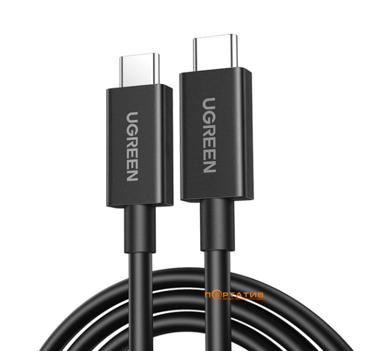 Кабель UGREEN L703 USB-C to USB-C Thunderbolt 5 PD 240W 16K 1m Black (45996)