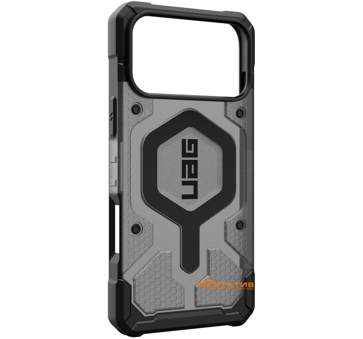 Чохол UAG iPhone 17 Pro Max, Pathfinder Clear MagSafe, Ash/Black (114552113140)
