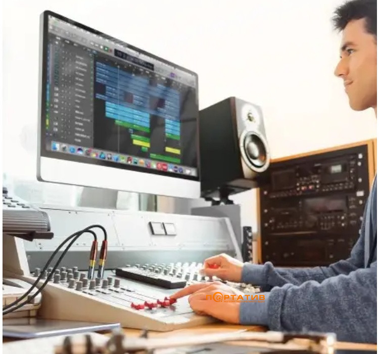 Перехідник UGREEN AV169 6.35mm Male to RCA Female Adapter Black (80731)