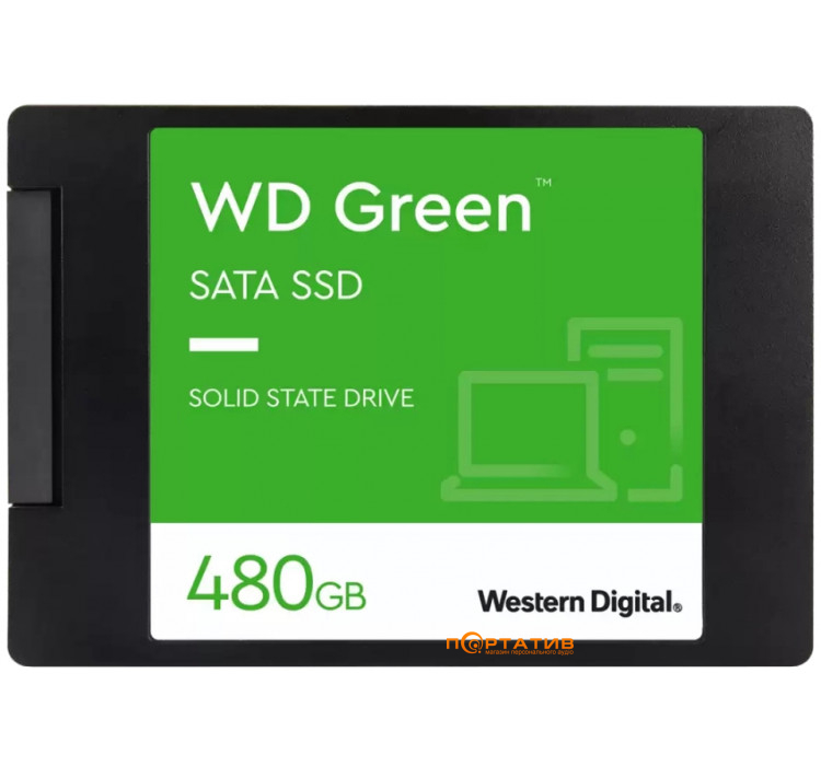 WD SSD 480GB Green 2.5 SATAIII TLC (WDS480G3G0A)