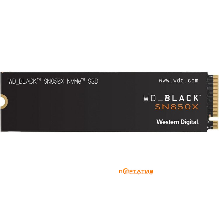 SSD накопичувач WD SSD 1TB Black M.2 PCIe 4.0 SN850X (WDS100T2X0E)