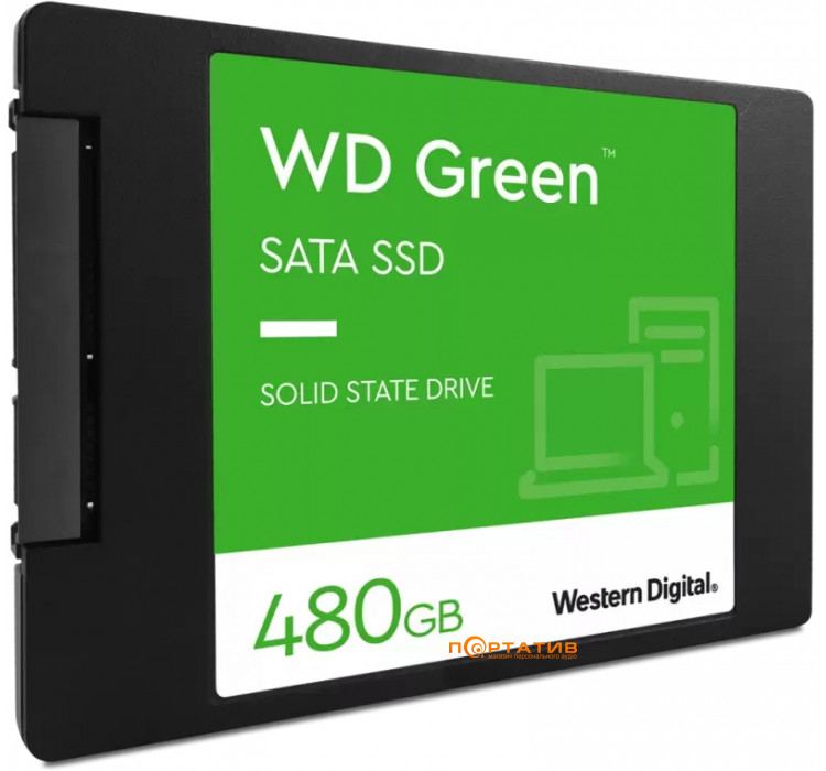 WD SSD 480GB Green 2.5 SATAIII TLC (WDS480G3G0A)