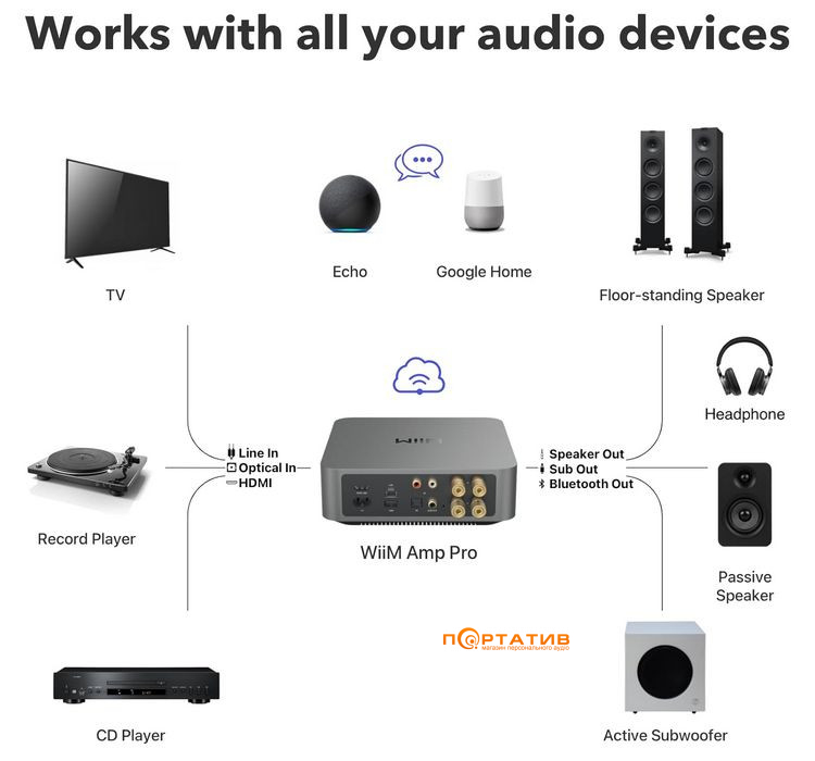 Сетевой плеер WiiM AMP Pro