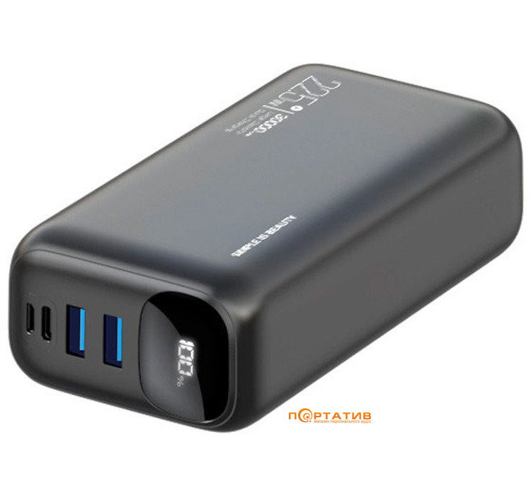 Зовнішній акумулятор XO PR200 30000 mAh PD20W + QC22.5W Black