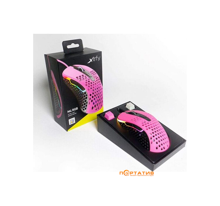 Игровая мышь Xtrfy M4 RGB USB Pink (XG-M4-RGB-PINK)