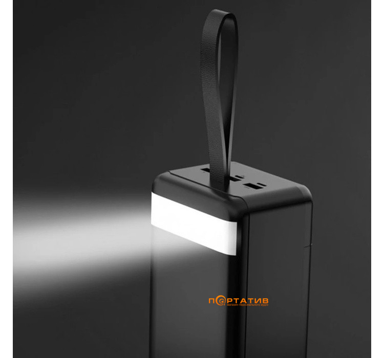 Внешний аккумулятор XO PR157 40000 mAh PD20W + QC22.5W with Light Black