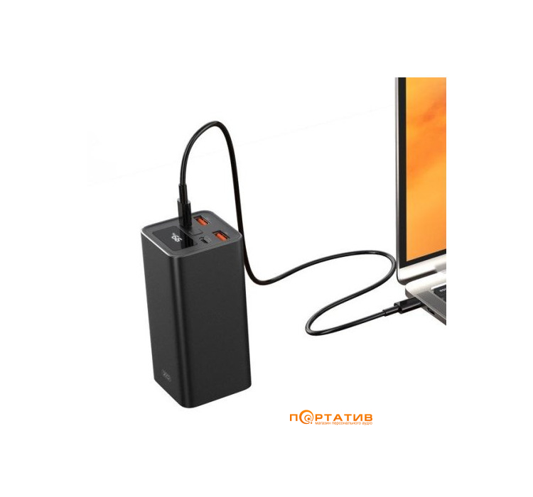 Зовнішній акумулятор XO PB97 20000 mAh PD 65W Black