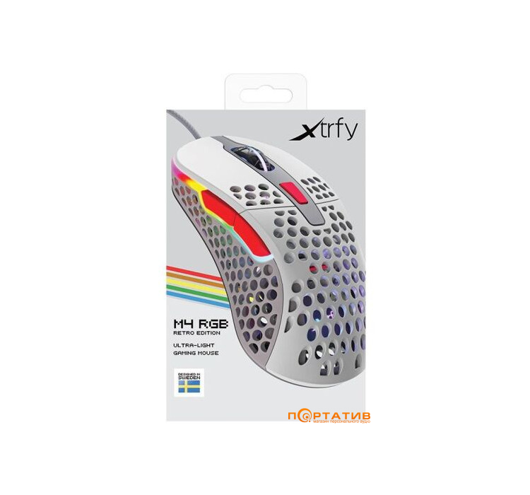 Игровая мышь Xtrfy M4 RGB USB Retro (XG-M4-RGB-RETRO)