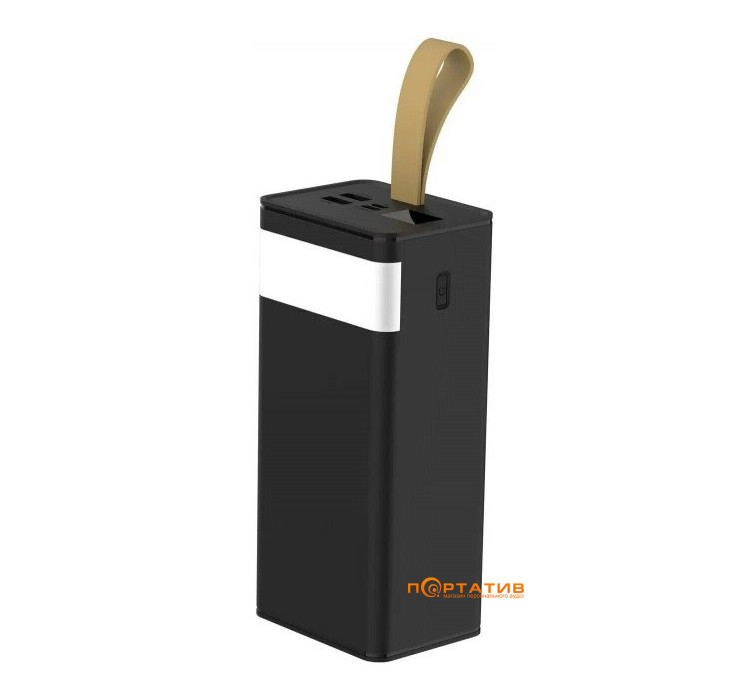Зовнішній акумулятор XO Power Bank PR130 40000 mAh PD20W + QC22.5W Black