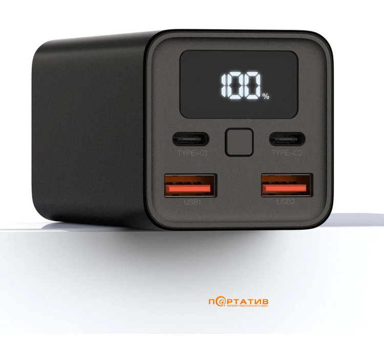 Зовнішній акумулятор XO PB97 20000 mAh PD 65W Black