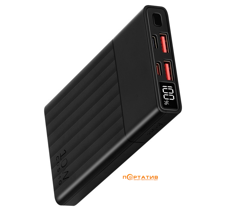 Зовнішній акумулятор Yenkee YPB 1031 - 10000 mAh Type-C PD 20W + QC 22,5W Black (37000121)
