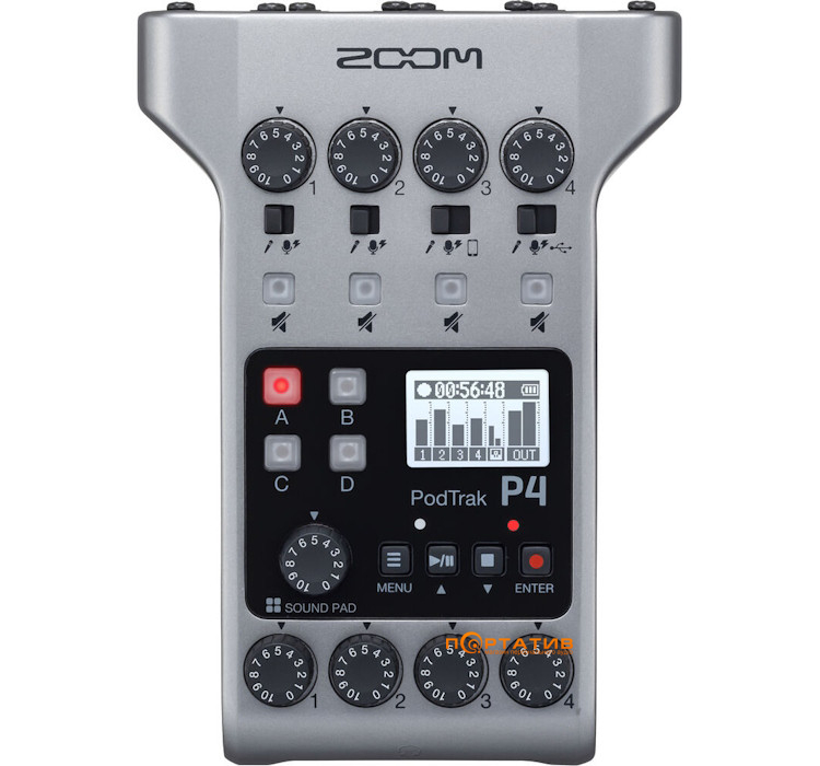 Диктофон цифровой Zoom PodTrak P4