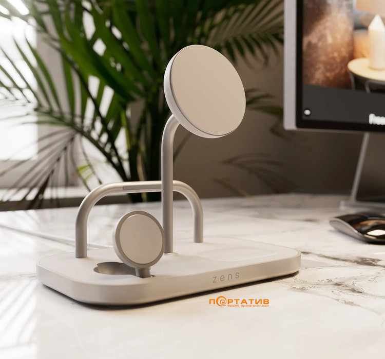 Беспроводное ЗУ Zens 4-in-1 Wireless Charger White (ZEDC29W/00)