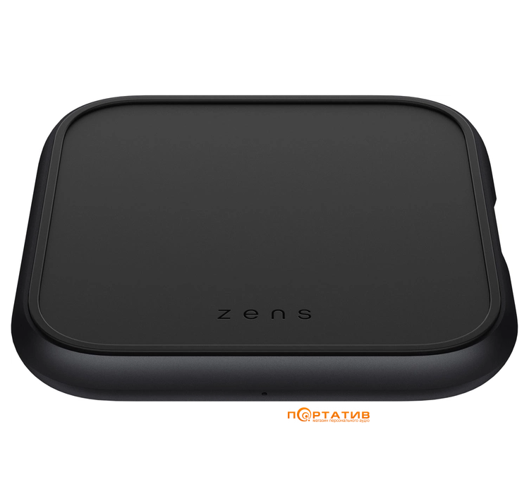 Zens Single Aluminium Wireless Charger Black with 18W USB-C PD Wall Charger (ZESC14B/00)