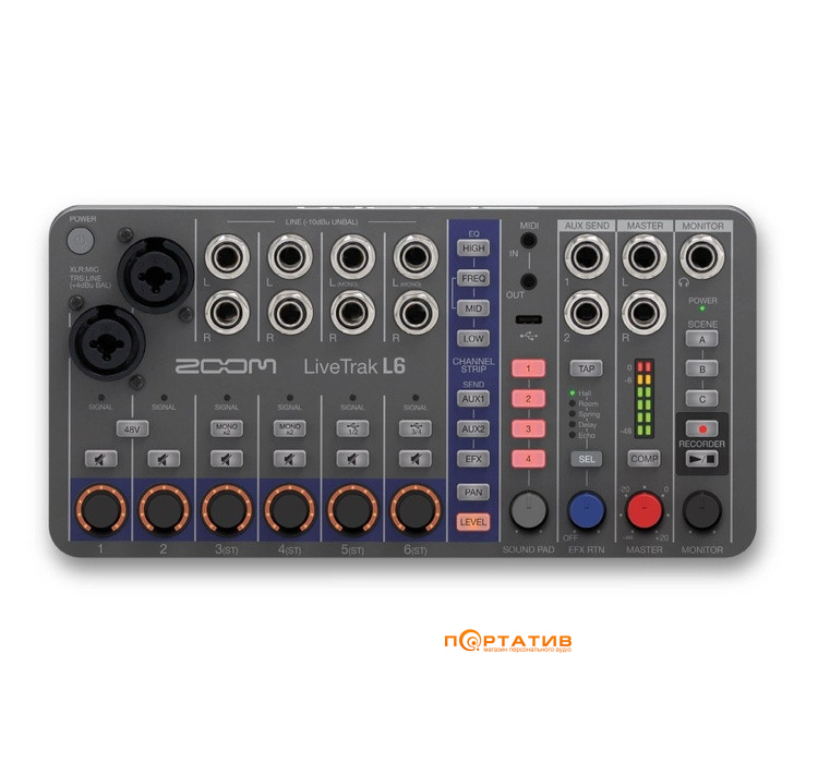 Цифровий мікшерний пульт Zoom LiveTrak L-6