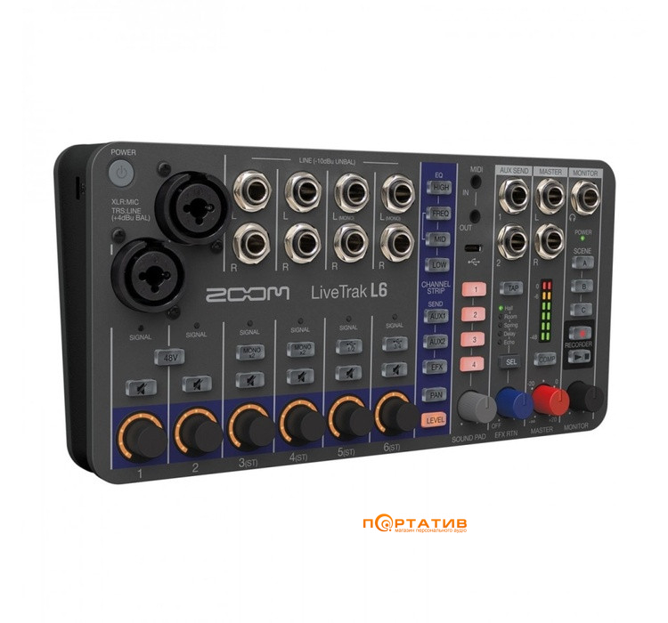 Цифровий мікшерний пульт Zoom LiveTrak L-6