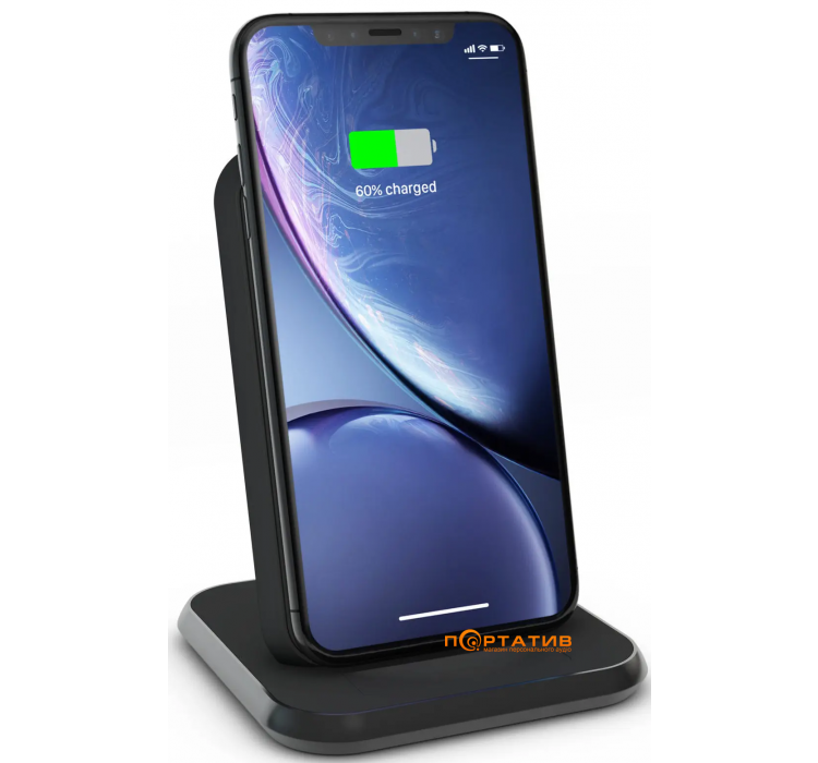 Zens Stand Aluminium Wireless Charger Black with 18W USB-C PD Wall Charger (ZESC15B/00)