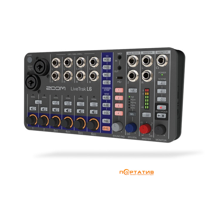 Цифровий мікшерний пульт Zoom LiveTrak L-6