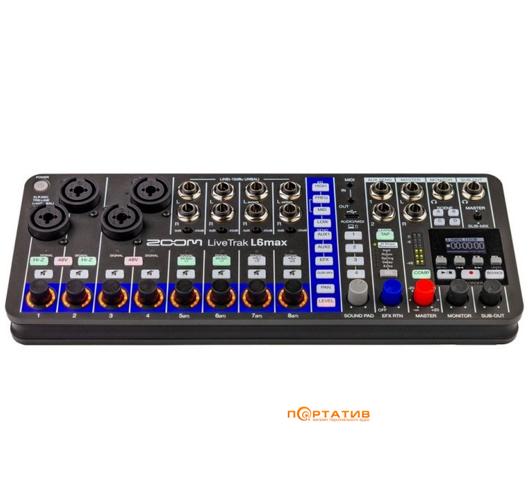Цифровой микшерный пульт Zoom LiveTrak L6max
